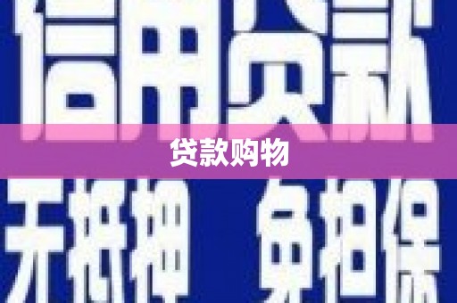 澜沧贷款购物