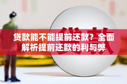 澜沧贷款能不能提前还款？全面解析提前还款的利与弊