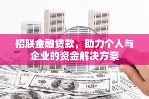 澜沧招联金融贷款，助力个人与企业的资金解决方案