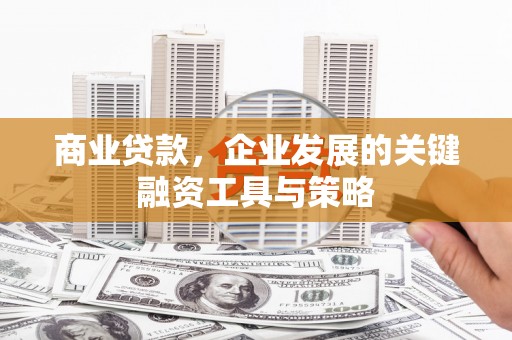 澜沧商业贷款，企业发展的关键融资工具与策略