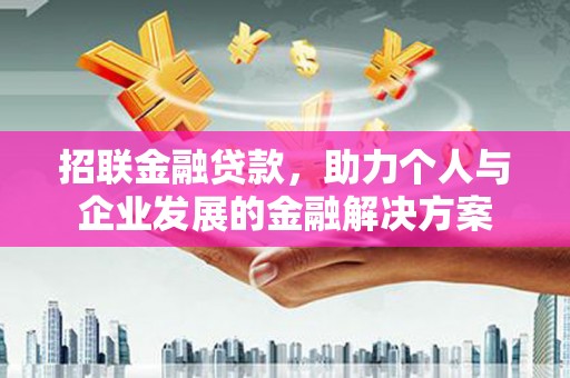 澜沧招联金融贷款，助力个人与企业发展的金融解决方案
