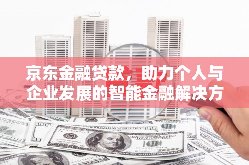 澜沧京东金融贷款，助力个人与企业发展的智能金融解决方案