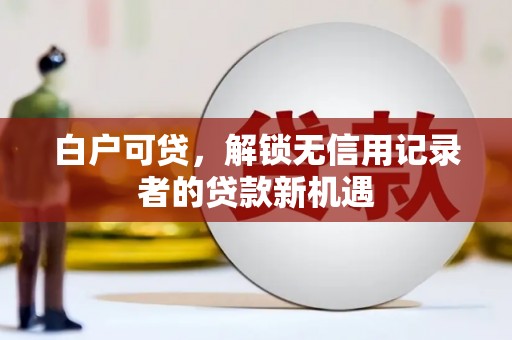 澜沧白户可贷，解锁无信用记录者的贷款新机遇