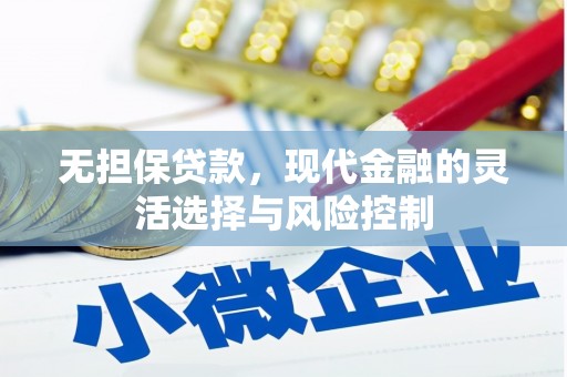 澜沧无担保贷款，现代金融的灵活选择与风险控制