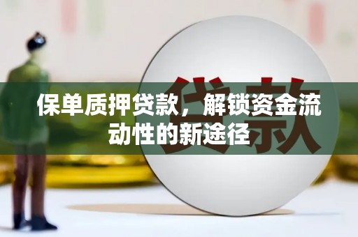 澜沧保单质押贷款，解锁资金流动性的新途径