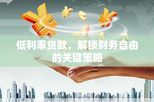 澜沧低利率贷款，解锁财务自由的关键策略