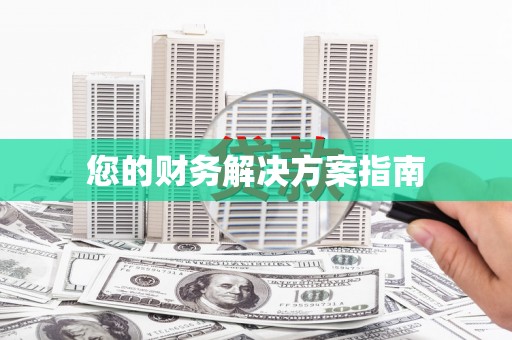澜沧您的财务解决方案指南