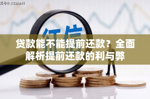 澜沧贷款能不能提前还款？全面解析提前还款的利与弊