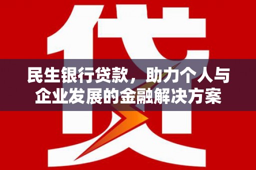 澜沧民生银行贷款，助力个人与企业发展的金融解决方案