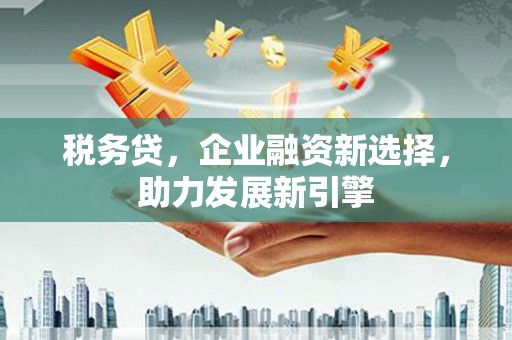 澜沧税务贷，企业融资新选择，助力发展新引擎