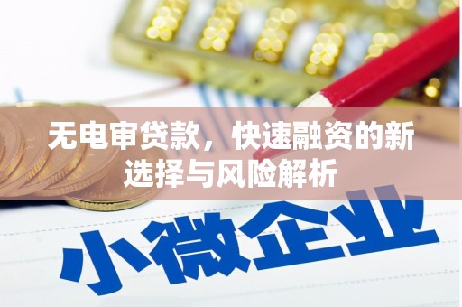 澜沧无电审贷款，快速融资的新选择与风险解析