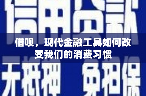 澜沧借呗，现代金融工具如何改变我们的消费习惯