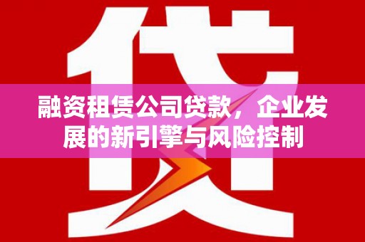 澜沧融资租赁公司贷款，企业发展的新引擎与风险控制