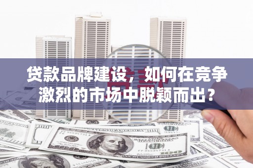 澜沧贷款品牌建设，如何在竞争激烈的市场中脱颖而出？