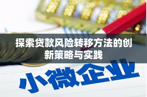 澜沧探索贷款风险转移方法的创新策略与实践